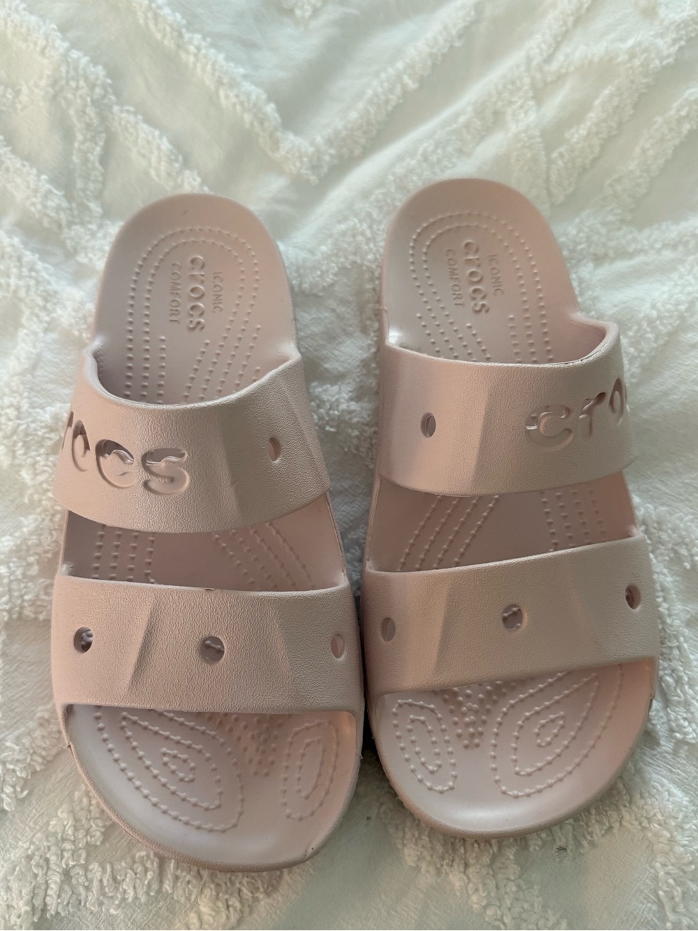 Crocs Women's Pink Slide Sandals size 8